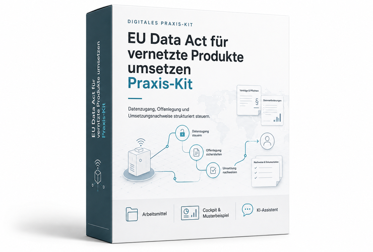 Produktvorschau EU Data Act für vernetzte Produkte umsetzen – Praxis-Kit