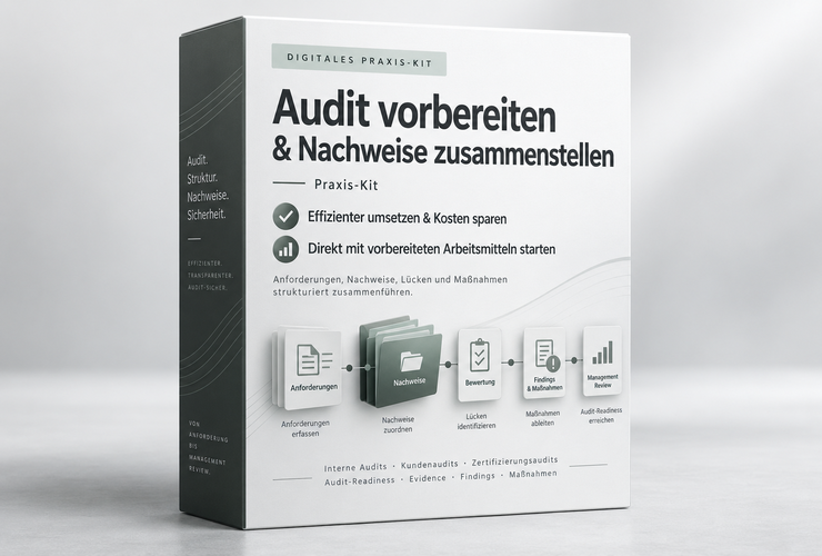 Produktvorschau des Audit Ready Praxis-Kits