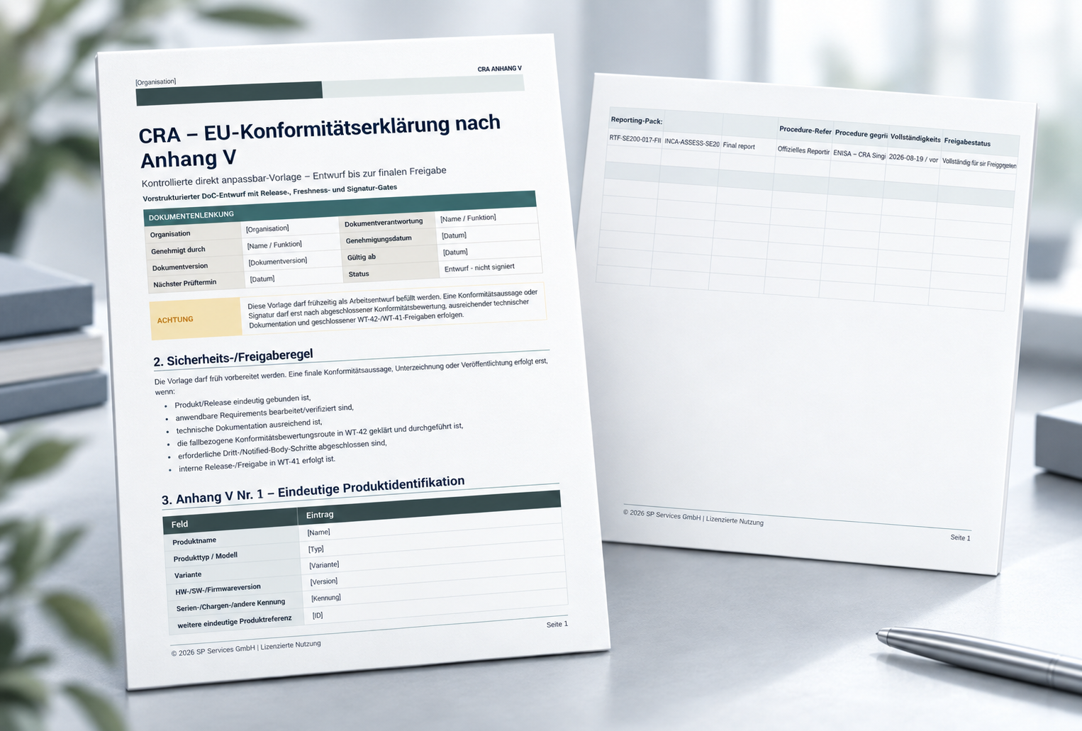 EU-Konformitätserklärung nach Anhang V im CRA Praxis-Kit